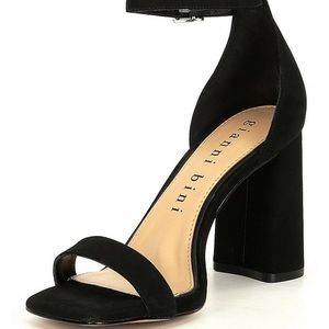 Maileigh Suede Square Toe Block Heels by Gianni Bini